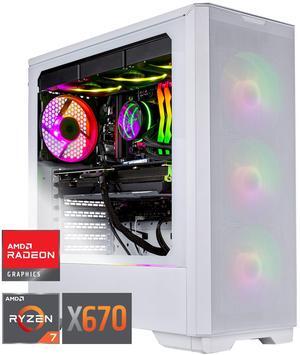 Skytech Eclipse Lite Gaming PC Desktop, Ryzen 7 9800X3D 4.7 GHz (5.2 GHz Turbo Boost), X670 Motherboard, AMD RX 9070 XT 16GB GDDR6, 2TB Gen4 NVME SSD, 32GB DDR5 6000, 1000W GOLD, Wi-Fi, Win 11
