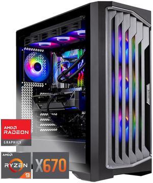 Skytech Legacy Gaming PC Desktop, Ryzen 9 9900X3D 4.4 GHz (5.5GHz Turbo), X670 Motherboard, AMD RX 7900XTX 24GB GDDR6, 4TB Gen4 NVMe SSD, 64GB DDR5 6000, 1000W GOLD ATX 3, 360mm AIO , Wi-Fi, Win 11 Skytech Legacy Gaming PC Desktop, Ryzen 9 9900X3D 4.4 GHz (5.5GHz Turbo), X670 Motherboard, AMD RX 7900XTX 24GB GDDR6, 4TB Gen4 NVMe SSD, 64GB DDR5 6000, 1000W GOLD ATX 3, 360mm AIO , Wi-Fi, Win 11