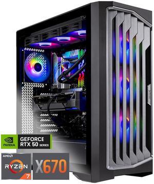 Skytech Legacy Gaming PC Desktop, Ryzen 7 7800X3D 4.2 GHz (5GHz Turbo), X670 Motherboard, NVIDIA RTX 5090 32GB, 2TB Gen4 NVMe SSD, 64GB DDR5 6000 RGB, 1200W GOLD ATX 3, 360mm AIO , Wi-Fi, Win 11