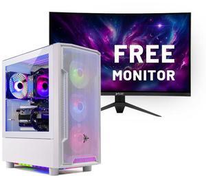 Skytech Archangel Gaming PC Desktop, Intel i5 14400F 2.5 GHz (4.7GHz Turbo), NVIDIA RTX 5060 Ti 16GB GDDR7, 2TB Gen4 NVMe SSD, 16GB DDR5 RAM, 650W GOLD PSU, Wi-Fi, Win 11