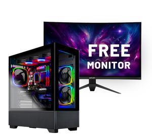 Skytech Azure Gaming PC Desktop, Ryzen 7 7800X3D 4.2 GHz (5GHz Turbo), NVIDIA RTX 5060 Ti 16GB GDDR7, 2TB Gen4 NVMe SSD, 32GB DDR5 RAM RGB, 750W GOLD PSU, 360mm ARGB AIO , Wi-Fi, Win 11