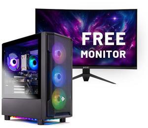 Skytech Shadow Gaming PC Desktop, Ryzen 7 7700 3.8 GHz (5.3GHz Turbo), NVIDIA RTX 5060 Ti 16GB GDDR7, 2TB Gen4 NVMe SSD, 32GB DDR5 RAM RGB, 650W GOLD PSU, Wi-Fi, Win 11