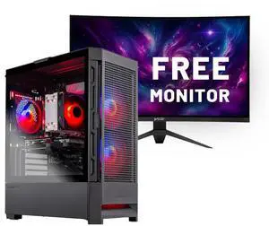 Skytech Blaze4 Mini Gaming PC Desktop, Ryzen 7 5700 3.7 GHz (4.6GHz Turbo), NVIDIA RTX 5060 8GB, 1TB NVMe SSD, 16GB DDR4 RAM 3200, 650W GOLD PSU, Wi-Fi, Win 11