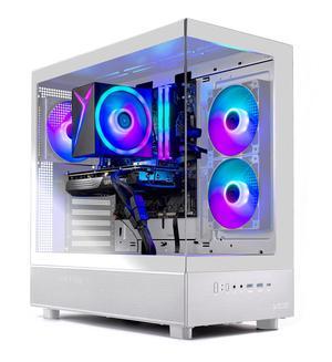Skytech Azure Gaming PC Desktop, Ryzen 7 7700 3.8 GHz (5.3GHz Turbo), AMD RX 9060 XT 16GB, 1TB Gen4 NVMe SSD, 32GB DDR5 RAM 5200 RGB, 650W GOLD PSU, Wi-Fi, Win 11