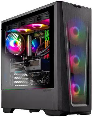 Skytech Gaming Eclipse Lite Desktop PC, Ryzen 7 7800X3D 4.2 GHz (5GHz), NVIDIA RTX 5060 Ti 16GB, 1TB Gen4 NVMe SSD, 32GB DDR5 RAM 5200 RGB, 650W GOLD PSU, 360mm ARGB AIO , Wi-Fi, Win 11