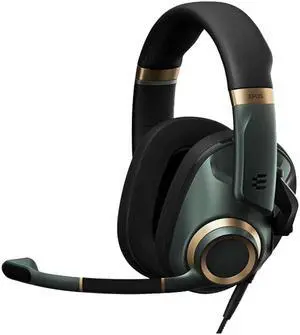 EPOS Audio H6PRO Closed Back Acoustic Gaming Headset Racing Green 1000968