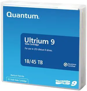 Quantum LTO-Ultrium 9 Data Cartridge - LTO-9 - 18 TB (Native) / 45 TB (Compressed) - 3395.67 ft Tape Length - 20 Pack  MR-L9MQN-20