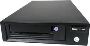 Quantum LTO-8 Tape Drive, Half Height, Tabletop 6Gb/s SAS, Black, 12Gb/s SAS HBA Bundle, TAA