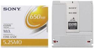 SONY EDM650CWW 650MB MO 5.25" MAGNETO OPTICAL DISKS (Rewritable) 1 Pack