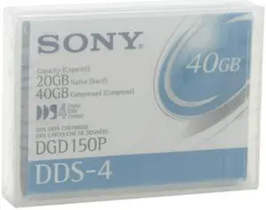 SONY DGD150P 20/40GB DDS-4 Tape Media 1 Pack