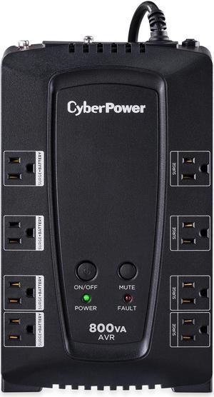 CyberPower AVR CP800AVR UPS  800 VA / 450 W Automatic Voltage Regulation (AVR) 8 Outlets Line-Interactive Topology LED Indicators