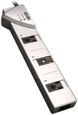 Tripp Lite TLP707TEL 7 Outlets 1080 Joules 7' Cord with Tel/DSL Protect It! Surge Suppressor Tripp Lite TLP707TEL 7 Outlets 1080 Joules 7' Cord with Tel/DSL Protect It! Surge Suppressor