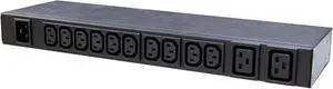 Minuteman OEPD2024IECHW OEPD Series: 208VAC, 20-amp capacity, generic power distribution unit (PDU) w/o Minuteman label, (12) front/(12) back IEC320 outlets, 6-foot input cord with hardwire connection