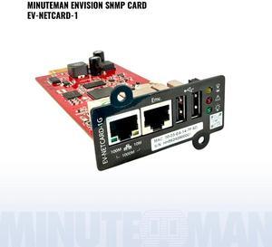 Minuteman EV-NETCARD-1G 1Gbit EnVision SNMP communications card, Enhanced Security Features, Compatible with all MM UPS products.