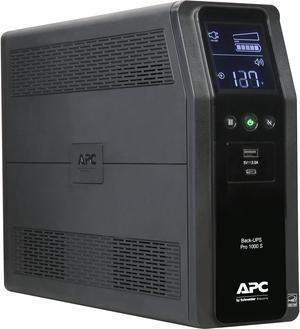 APC BR1000MS 1000 VA Pure SineWave 10 Outlets 2 USB Charging Ports Back-UPS Pro Battery Backup