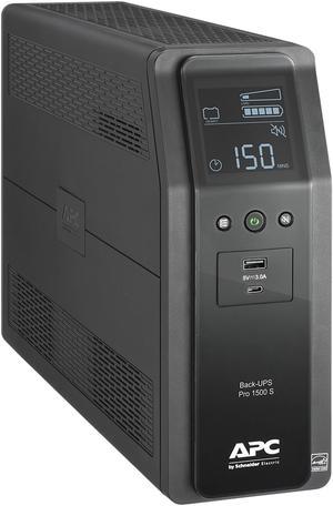 APC BR1500MS2 1500 VA 900W Back UPS PRO BR SineWave 2 USB Charging Ports AVR LCD interface