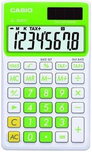 Casio SL-300VC-GN   Big Display Calculator - Green