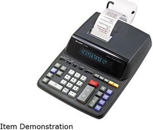Sharp EL2196BL EL2196BL Two-Color Printing Calculator, 12-Digit Fluorescent, Black/Red