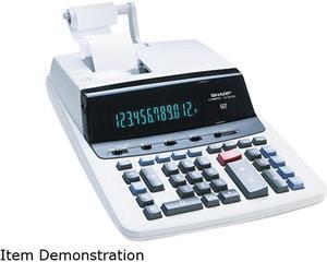 Sharp VX2652H VX2652H Two-Color Printing Calculator, 12-Digit Fluorescent, Black/Red