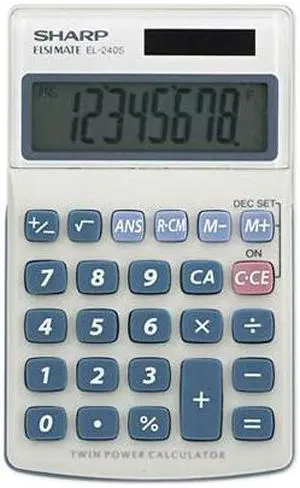 Sharp EL240SB EL240SB Handheld Business Calculator, 8-Digit LCD