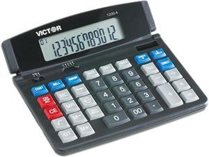 Victor 1200-4 12 Digit Professional Desktop Calculator Black