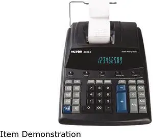 Victor 1460-4 Extra Heavy-Duty Two-Color Printing Calculator, 12-Digit Display