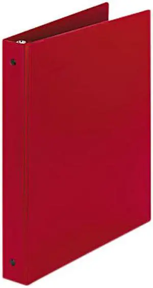 Avery 03310 Economy Round Ring Reference Binder, 1" Capacity, Red