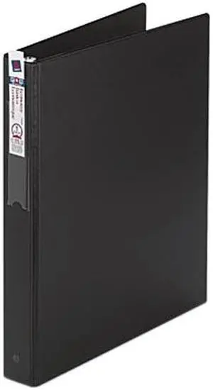 Avery 04301 Economy Round Ring Reference Binder, 1" Capacity, Black