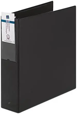 Avery 04501 Economy Round Ring Reference Binder, 2" Capacity, Black