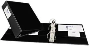 Avery 08502 Durable Slant Ring Reference Binder With Label Holder, 2" Capacity, Black