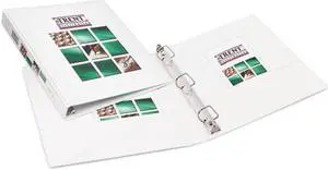 Avery 17012 Durable Vinyl Slant D Ring View Binder, 11 x 8-1/2, 1" Capacity, White