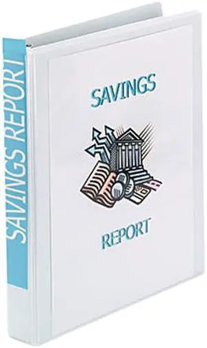 Avery 19601 Showcase Reference View Binder, 1" Capacity, White