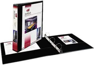 Avery 19650 Showcase Reference View Binder, 1-1/2" Capacity, Black