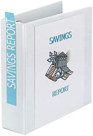 Avery 19751 Showcase Reference View Binder, 3" Capacity, White