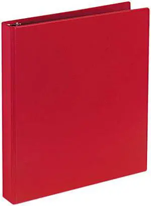 Avery 27201 Durable EZ-Turn Ring Reference Binder, 11 x 8-1/2, 1" Capacity, Red