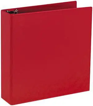 Avery 27203 Durable EZ-Turn Ring Reference Binder, 11 x 8-1/2, 2" Capacity, Red