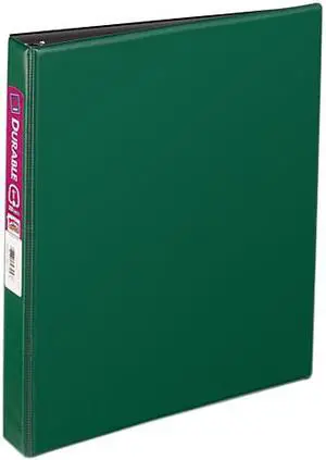 Avery 27253 Durable EZ-Turn Ring Reference Binder for 11 x 8-1/2, 1" Capacity, Green