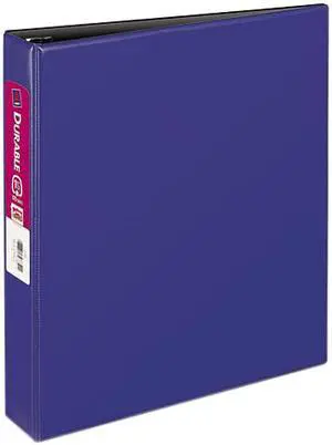 Avery 27351 Durable EZ-Turn Ring Reference Binder, 11 x 8-1/2, 1-1/2" Capacity, Blue