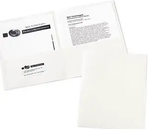 Avery Two-Pocket Folders, 25 Folders, White (47991)