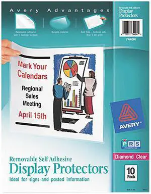 Avery 74404 Top-Load Display Sheet Protectors, Letter, 10/Pack