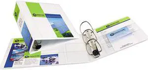 Avery 79104 Nonstick Heavy-Duty EZD Reference View Binder, 4" Capacity, White Avery 79104 Nonstick Heavy-Duty EZD Reference View Binder, 4" Capacity, White