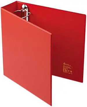 Avery 79583 Heavy-Duty Vinyl EZD Ring Reference Binder, 3" Capacity, Red