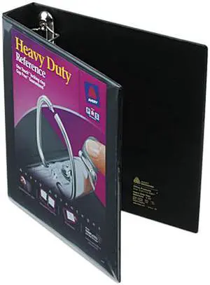 Avery 79695 Nonstick Heavy-Duty EZD Reference View Binder, 1-1/2" Capacity, Black