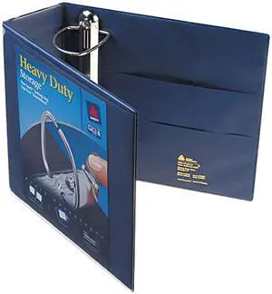Avery 79804 Nonstick Heavy-Duty EZD Reference View Binder, 4" Capacity, Navy Blue Avery 79804 Nonstick Heavy-Duty EZD Reference View Binder, 4" Capacity, Navy Blue