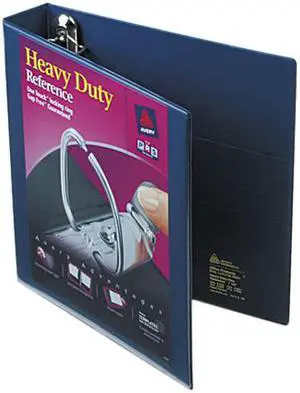 Avery 79805 Nonstick Heavy-Duty EZD Reference View Binder, 1-1/2" Capacity, Navy Blue