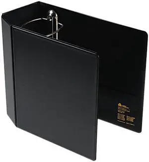 Avery 79986 Heavy-Duty Vinyl EZD Reference Binder With Finger Hole, 5" Capacity, Black