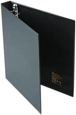 Avery 79990 Heavy-Duty Vinyl EZD Ring Reference Binder, Label Holder, 1" Capacity, Black