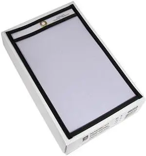 C-line 46058 Shop Ticket Holders, 5 x 8, Clear Front & Back w/Black Stitching, 25/Box