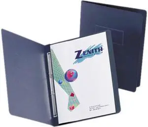 Oxford 57301-23 Paper Report Cover, Prong Fastener, Letter, 3" Capacity, Dark Blue, 25/Box