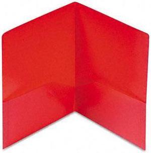 Oxford 57411 Twin-Pocket Polypropylene Portfolio, Red